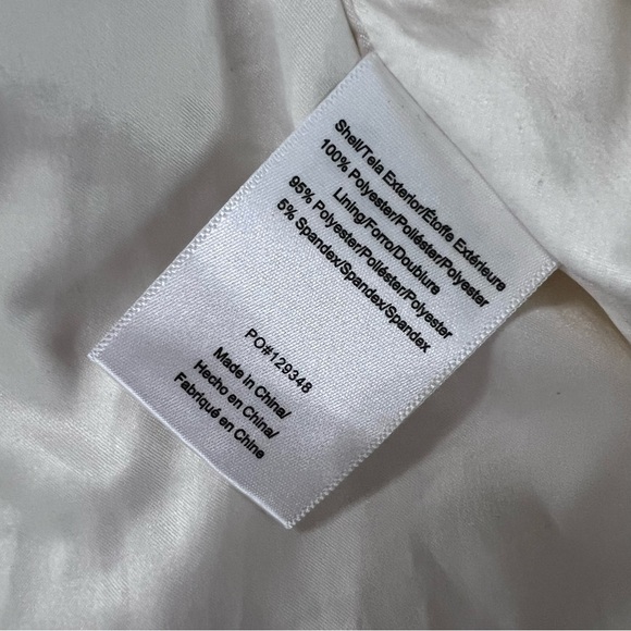 ModCloth Dress Women XL Babydoll Polka Dot Ivory White Ruffled Long Sleeve B2 - Picture 9 of 9